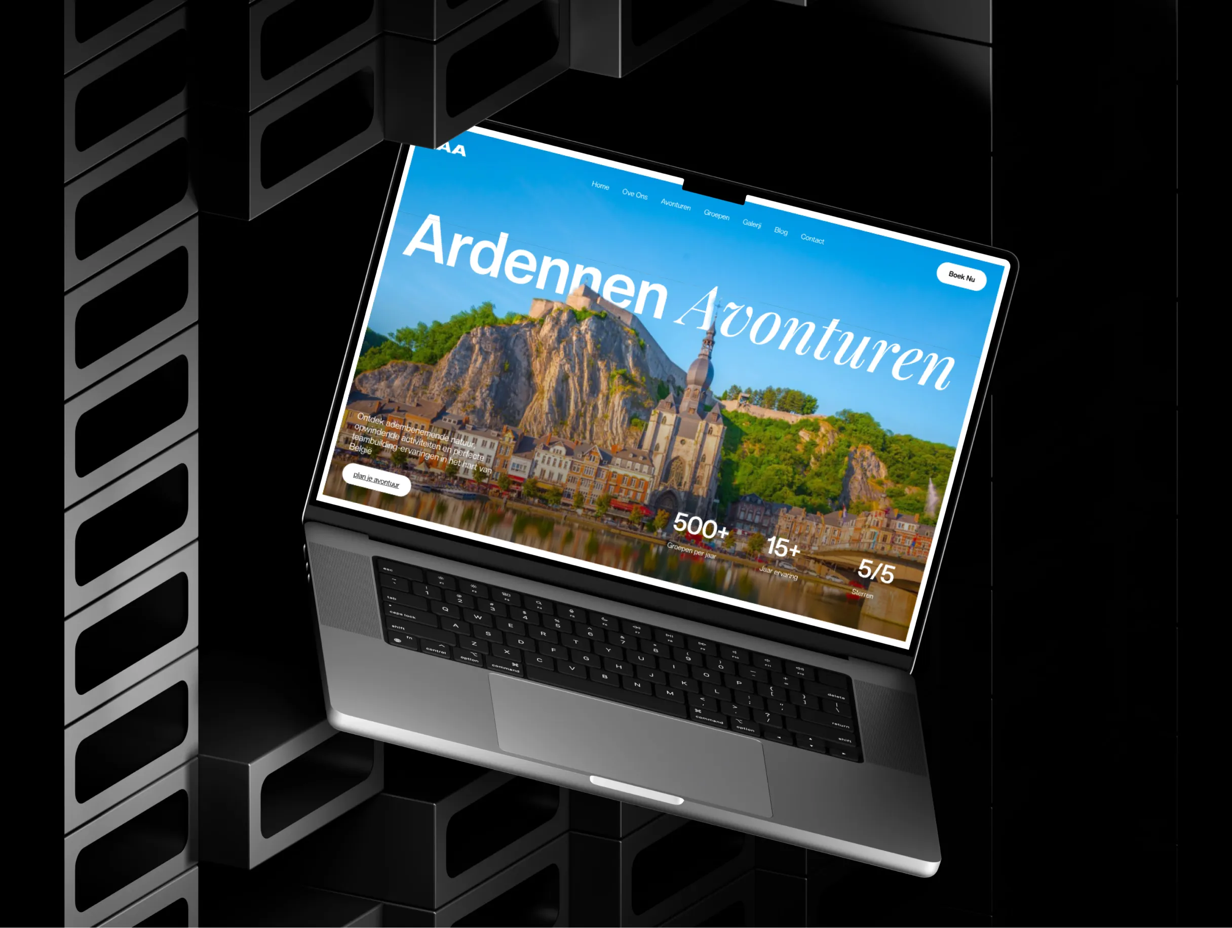 Ardennen Actief interface mockup