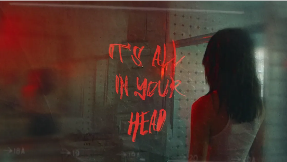 It is all in your head conceptual poster artwork